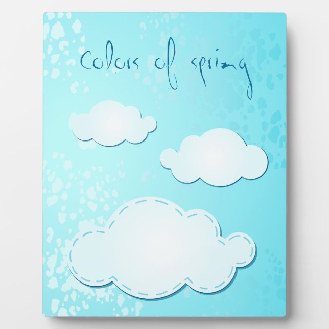 Colores de la primavera, placa (Frente)