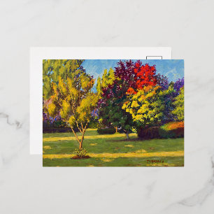 Colores de la tarjeta postal de vacaciones del Rel