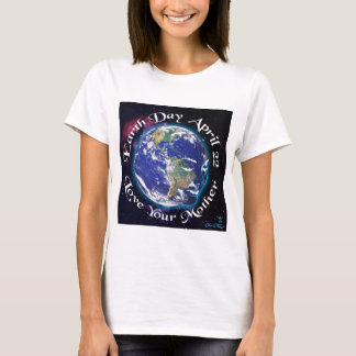 Colores de luz de la camiseta del Día de la Tierra