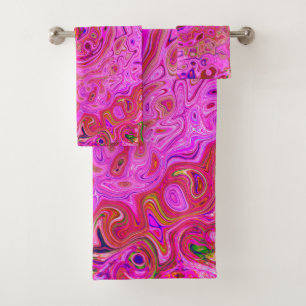 Colores de Marcado Rosado Caliente Resumen Swirl R