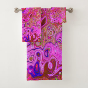 Colores de Marcado Rosado Caliente Resumen Swirl R