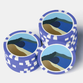 Colores de Mt Tamalpais Pintura Fichas de Poker