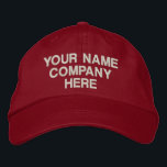 Colores de nombre de texto Gorra bordado personali<br><div class="desc">Fácil Gorra Promocional Personalizado - Añade tu texto - Nombre - Compañía / Número / Carta / Eslogan - Línea de etiquetas / o Sitio web , Teléfono , Correo electrónico , Manejo de medios sociales , Dirección , Logo - Foto / más - Elige tu color / tamaño /...</div>
