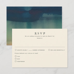 Colores de otoño Boda Tarjetas RSVP