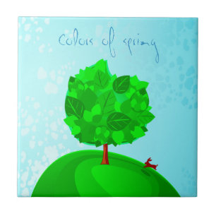 Colores de primavera, azulejos