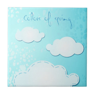 Colores de primavera, azulejos