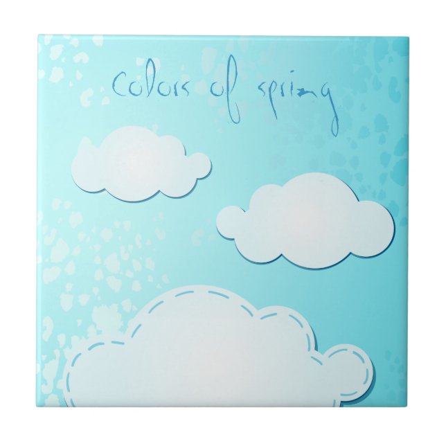 Colores de primavera, azulejos (Frente)