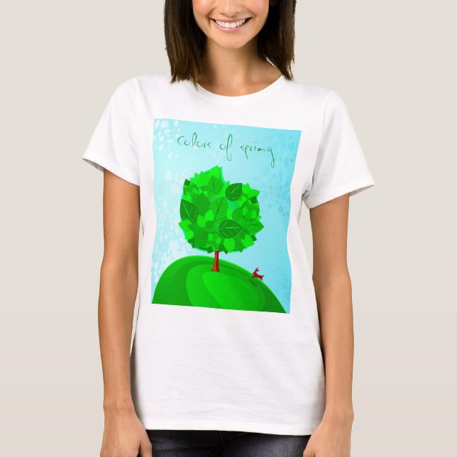 Colores de primavera, camiseta (Anverso)