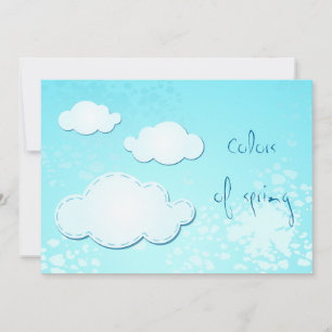 Colores de primavera, invitación