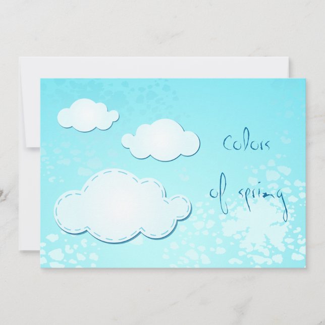 Colores de primavera, invitación (Anverso)