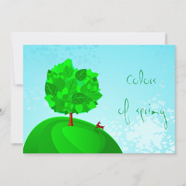 Colores de primavera, invitación (Anverso)
