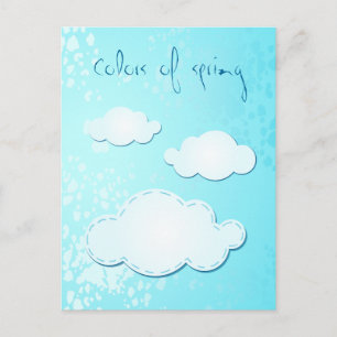 Colores de primavera, postal