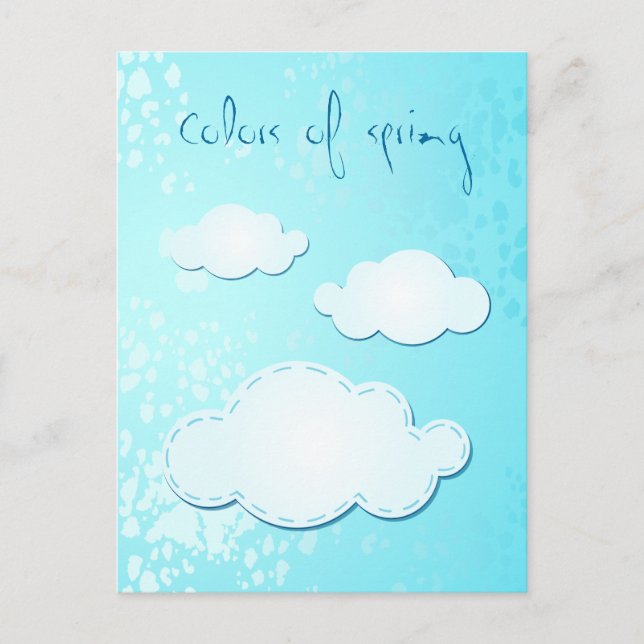 Colores de primavera, postal (Anverso)