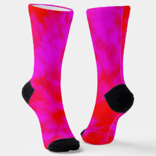 Colores De Teja Rojo Y Rosa, Calcetines De Tripula