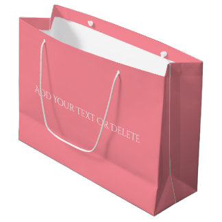 Colores de tendencia - Bolsa de regalo grande rosa