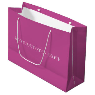 Colores de tendencia - Bolsa de regalo grande rosa
