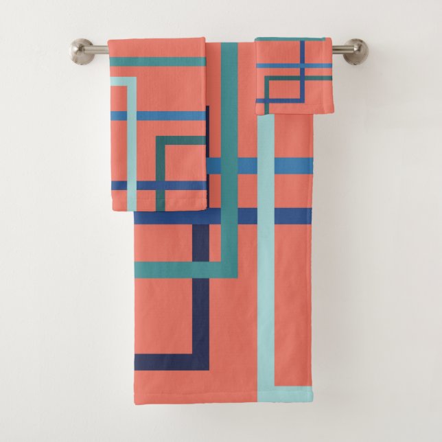 Colores de tendencia Pantone 2019 cuadrados azul y (In situ)