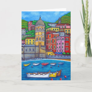 Colores de Vernazza, tarjeta de felicitación Cinqu