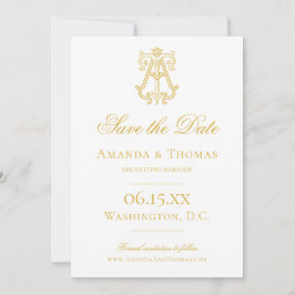 COLORES EDITABLES A Invitación Monograma TA Monogr