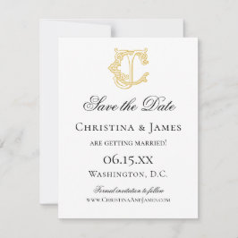 COLORES EDITABLES CJ Monograma JC Invitación Monog