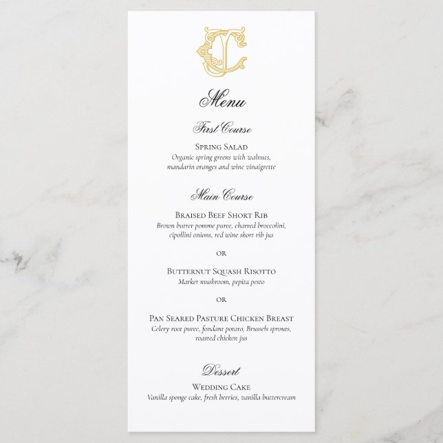 COLORES EDITABLES CJ Monograma JC Menú Monograma (Anverso)