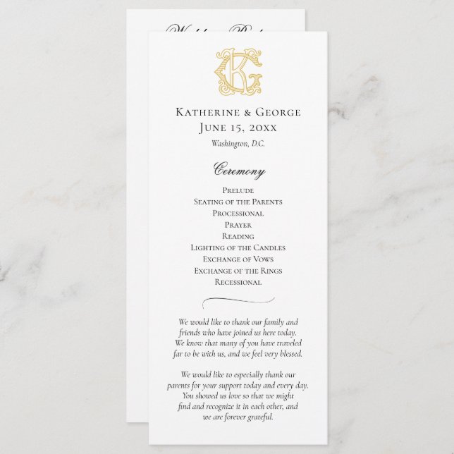 COLORES EDITABLES GK Monograma KG Programa Monogra (Anverso / Reverso)