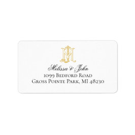 COLORES EDITABLES JM Monograma MJ Etiquetas monogr