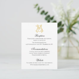 COLORES EDITABLES ME Monograma EM Invitación a mon