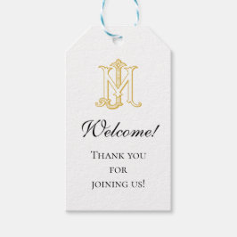 COLORES EDITABLES MJ Monograma JM Etiqueta de rega