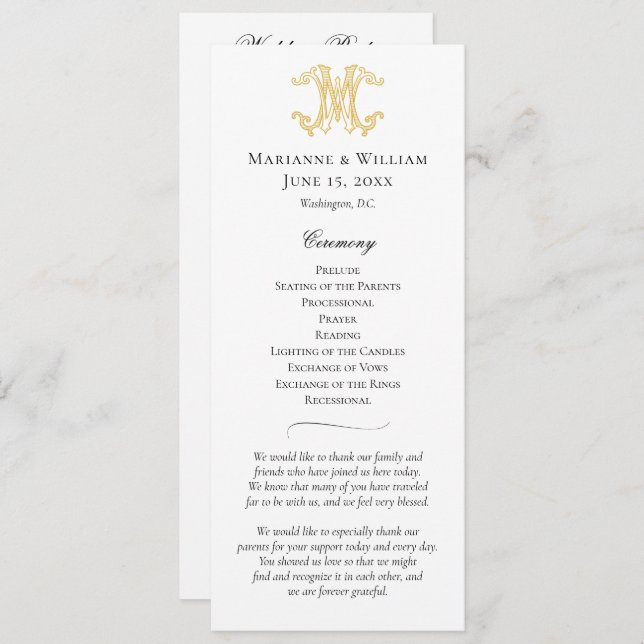 COLORES EDITABLES Programa Monograma WM Monograma  (Anverso / Reverso)