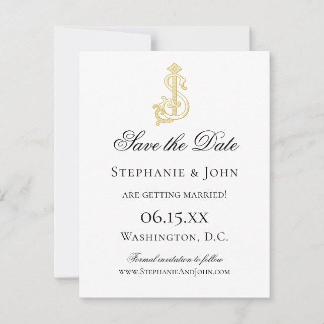 COLORES EDITABLES SJ Monograma JS Invitación al mo (Anverso)