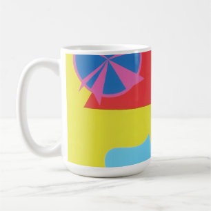¡Colores Hermosos y Vibrantes! Taza de Café