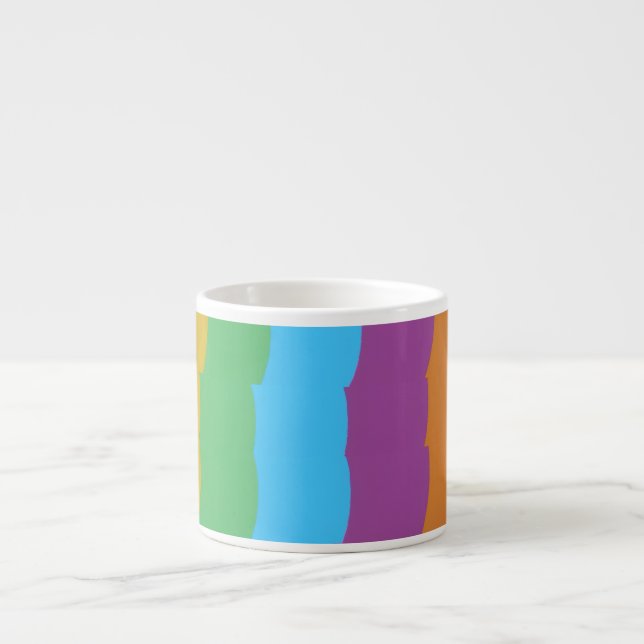 ¡Colores Hermosos y Vibrantes! Taza de Espresso (Frente)