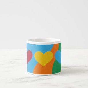 ¡Colores Hermosos y Vibrantes! Taza de Espresso