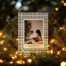 Colores neutros colocados tarjeta de vacaciones Mi