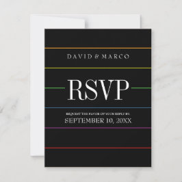 Colores Orgullo de Raya RSVP Boda Gay