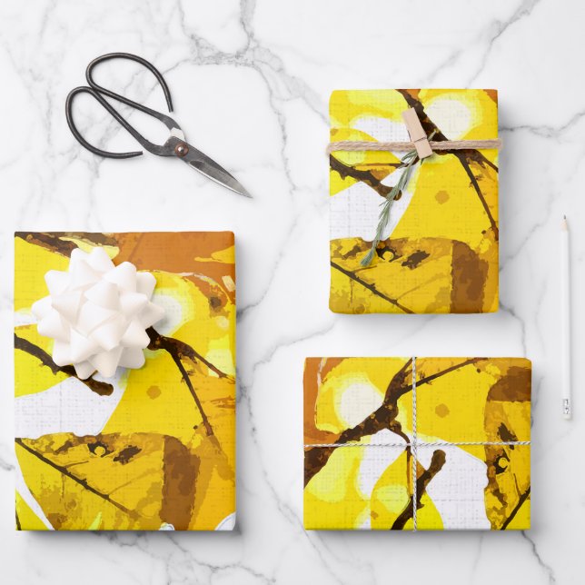 Colores otoñales, hojas (Anverso)