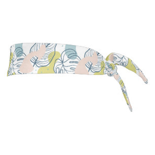 Colores pasteles Hojas de palma y formas orgánicas