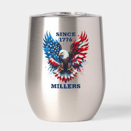 Colores patrióticos personalizados Águila audaz de