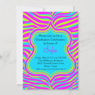 Colores Personalizados de invitación a graduación