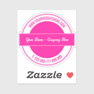 Colores Personalizados de Pegatina de texto de nom