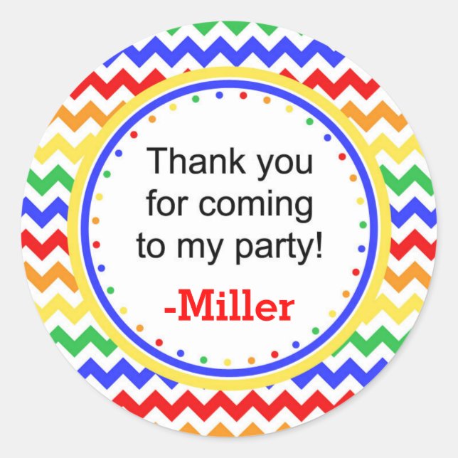 Colores primarios Chervon Pegatina (Anverso)