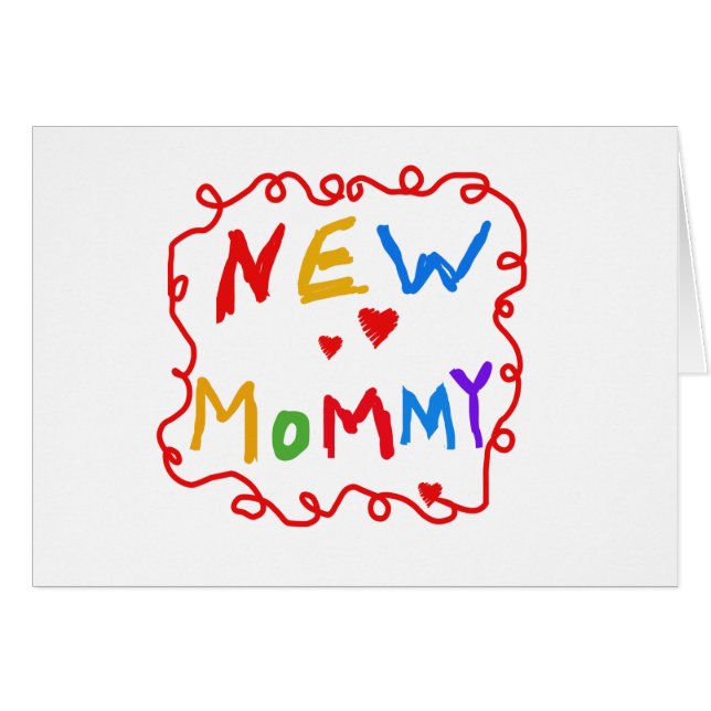 Colores primarios Textos Nuevas camisetas mami (Anverso (Horizontal))