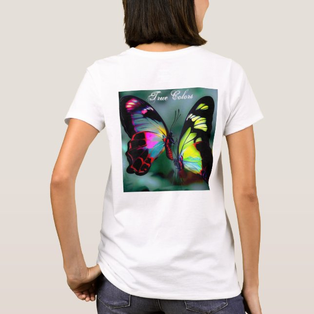Colores Verdaderos, Camiseta Mariposas (Reverso)