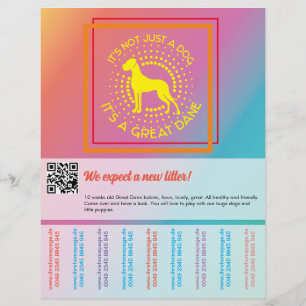 Colores vibrantes vendiendo volante