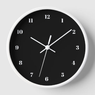 Colores y números de Personalizados de reloj en bl
