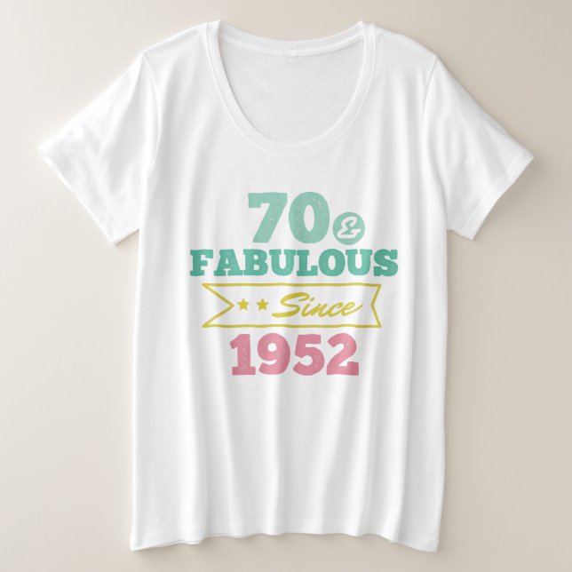 colorful 70 and fabulous since 1952 (Anverso del diseño)