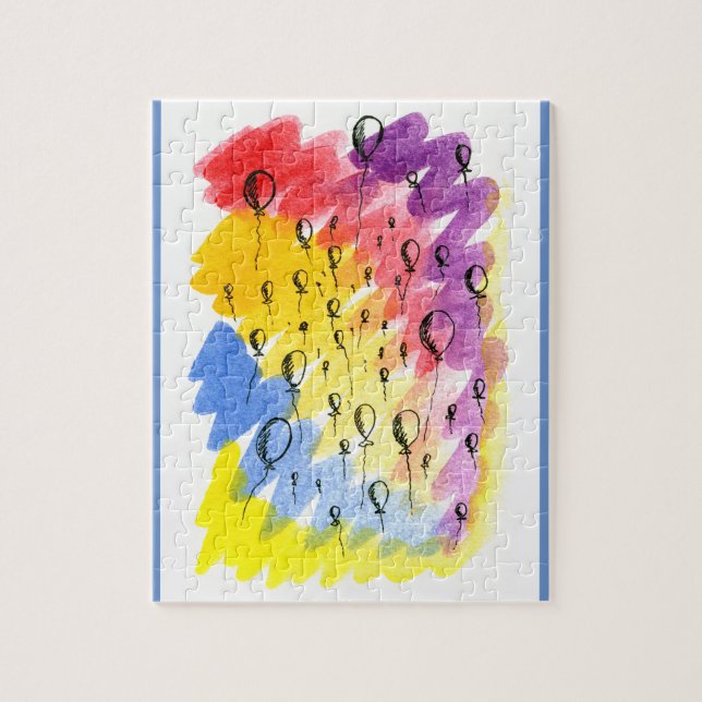 Colorful Balloon 110 Piece Jigsaw Puzzle (Vertical)