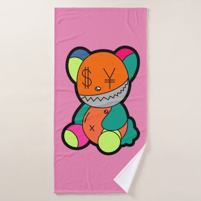 Colorful bear (Toalla de baño)