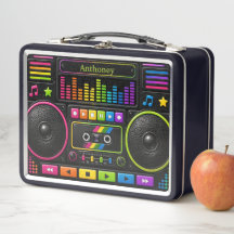 Colorful Boombox Music Player Personalized Kids 